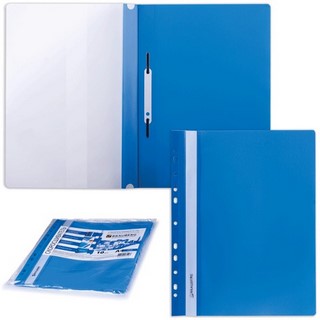 Скоросшиватель пластиковый А4 с перфорацие...