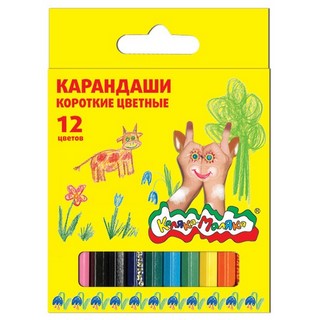 Карандаши цветные 12цв. Каляка-Маляка трех...