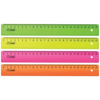 Линейка п/м 25см цветная арт.ЛН-21