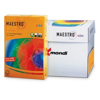 Бумага цветная Maestro 80г/м 500л. оранжев...