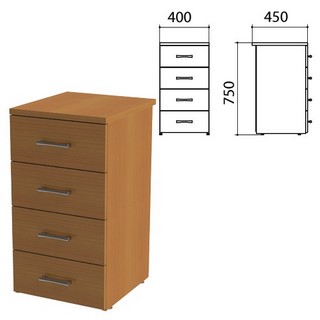 Тумба Монолит, 400х450х750мм, цвет орех (К...