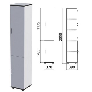 Шкаф закрытый Монолит, 370х390х2050мм, цве...