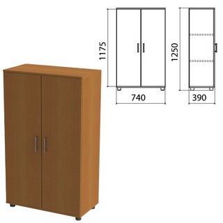 Шкаф закрытый Монолит, 740х390х1250мм, цве...