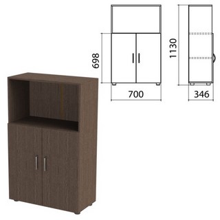 Шкаф полузакрытый Канц, 700х350х1130 мм, ц...