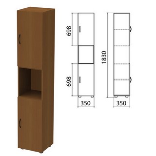 Шкаф полузакрытый Канц, 350х350х1830мм, цв...