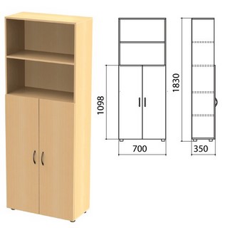 Шкаф полузакрытый Канц, 700х350х1830мм, цв...