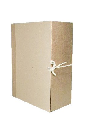 Короб архивный А4 180мм картон  с завязкам...