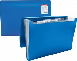 Папка пластиковая на резинке 6отд. ЕК 0,5м...