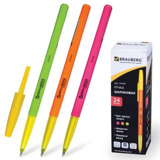 Ручка шариковая  Brauberg корпус ассорти 0...