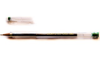 Ручка гелевая CROWN 0.5мм  зеленая арт.HJR...