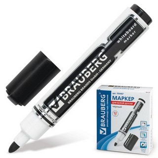 Маркер для белой доски BRAUBERG Neo черный...