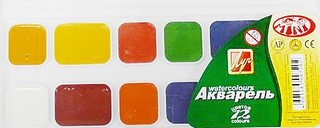 Краски акварельные 12цв. Мини-ZOO Луч