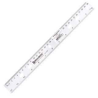 Линейка п/м 30см прозрачная Brauberg арт.2...