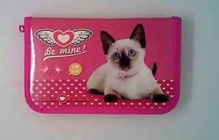 Пенал 1 отд. Кошечка на розовом ПН-4945