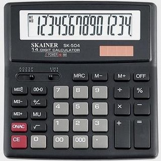 Калькулятор наст. 14-р.SKAINER SK-504ll