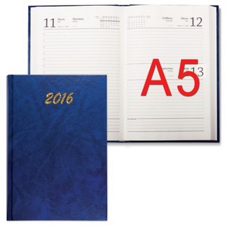 Ежедневник А5 160 л. Brauberg бумвинил, си...