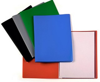 Папка пластиковая с 20 файлами 0,4мм Бюрок...