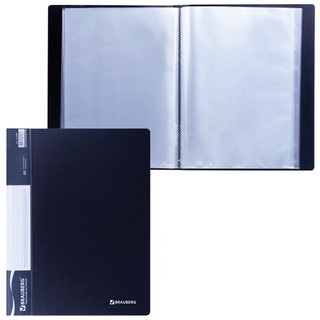 Папка пластиковая с 60 файлами 0,7мм Braub...