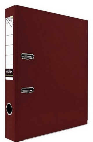 Папка-файл 50мм бумвинил INDEX цветная