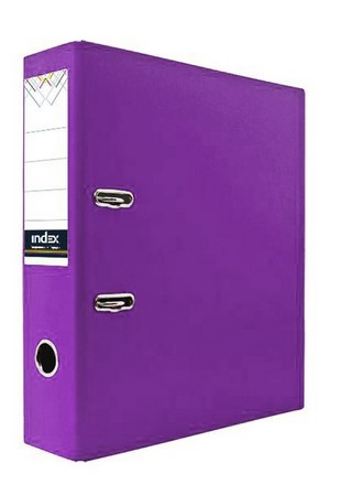 Папка-файл 80мм бумвинил INDEX цветная