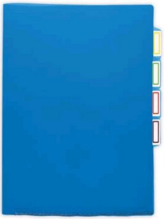 Папка-уголок А4 150мкм Бюрократ 3 отд. асс...