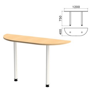 Стол приставной полукруг Монолит 1200х400х...
