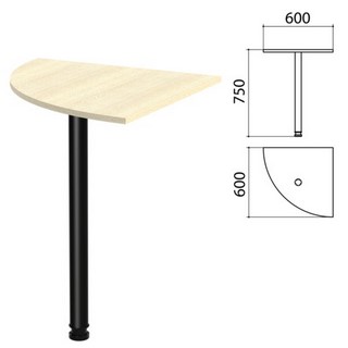 Стол приставной угловой Канц, 600х600х750 ...