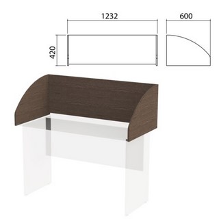 Экран-перегородка Канц 1232х600х420 мм, цв...