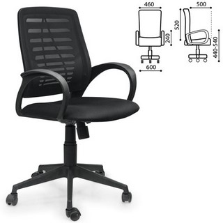 Кресло оператора Ирис с подлокотниками, че...