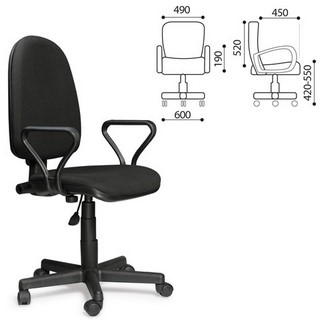 Кресло оператора Престиж с подлокотниками,...
