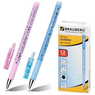 Ручка гелевая Brauberg Elegant 0.38мм черн...