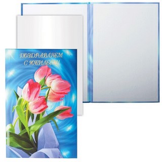 Папка адресная Поздравляем с юбилеем (тюль...