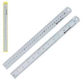 Линейка металлическая 30см в чехле