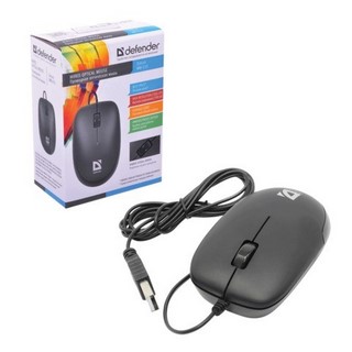 Мышь проводная оптич. DEFENDER MМ-010, USB...
