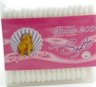 Ватные палочки РУСАЛОЧКА  200шт. пакет
