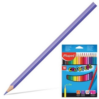 Карандаши цветные трехгр. 18 цв.MAPED Colo...