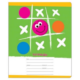 Тетрадь 12л косая линия Крестики-нолики ПО...