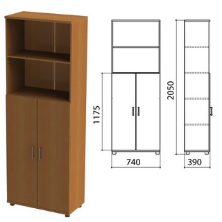 Шкаф полузакрытый Монолит, 740х390х2050мм,...