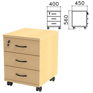 Тумба подкатная Канц (ш400*г450*в560 мм), ...