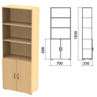 Шкаф полузакрытый Канц, 700х350х1830мм, цв...