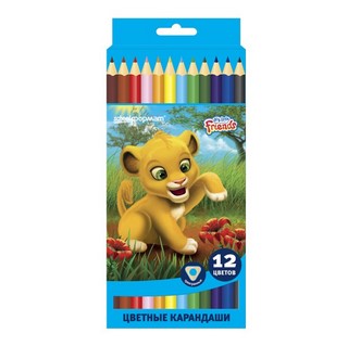 Карандаши цветные 12цв. schoolФормат трехг...