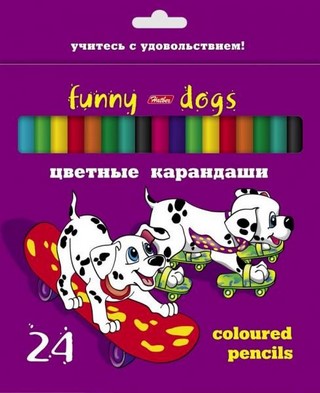Карандаши цветные 24цв. Далматинцы Хатбер ...