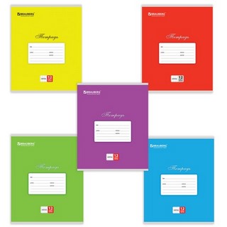 Тетрадь 12л клетка Классика BRAUBERG