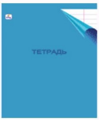 Тетрадь 24л линия Однотонная с уголком ЭКС...
