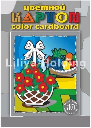 Картон цветной 12л/уп. А3 ЛИЛИЯ Подсолнухи...