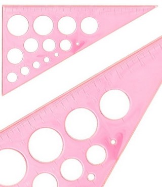 Линейка-трафарет Диаметры РТД01