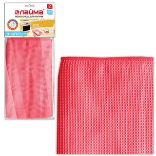 Полотенца вафельное микрофибр Лайма цветно...