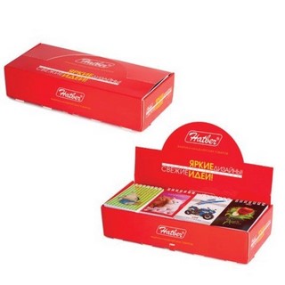 Блокнот А7 40л. клетка/гребень Ассорти ХАТ...