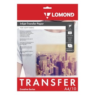 Бумага термотрансферная LOMOND для светлых...