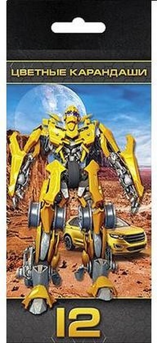 Карандаши цветные 12цв. Хатбер Трансформер...